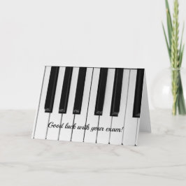 Piano-Prüfungskarte Karte