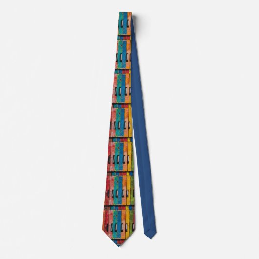 Piano Rainbow Neck Tie Krawatte (Vorderseite)
