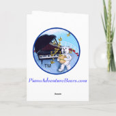 Piano Recital Card for Piano Students Karte (Rückseite)