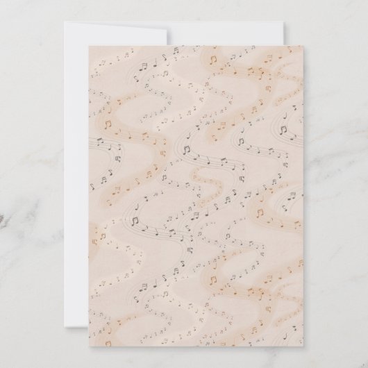 Piano Recital Invitation Einladung (Rückseite)