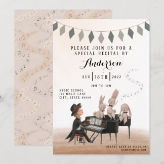 Piano Recital Invitation Einladung