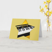 Piano Recital Star Congratulations Karte (Gelbe Blume)