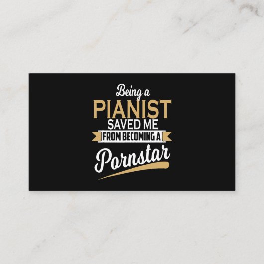 Piano Rettete mich Visitenkarte (Vorderseite)
