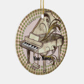 Piano Rhythm Keramik Ornament (Rechts)