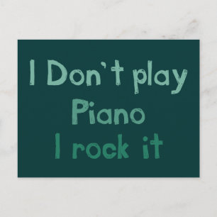 Piano Rock It Postcard Postkarte