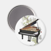 Piano - Romantische Musik - Magnet (Vorderseite/Rückseite)