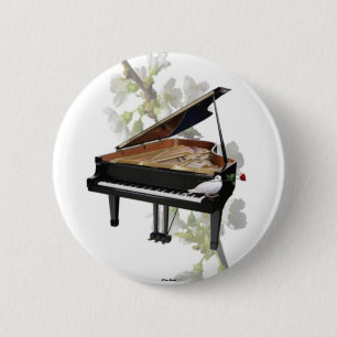 Piano - Romantische Musik - Schaltfläche Button