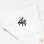 Piano - Romantische Musik - Sticker (Umschlag)
