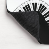 Piano Schwarz-weiße Musiknoten Mouse Pad! Mousepad (Ecke)