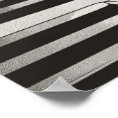 Piano spielt Musik minimalistisch in Line Art Poster (Ecke)