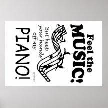 Piano spürt die Musik