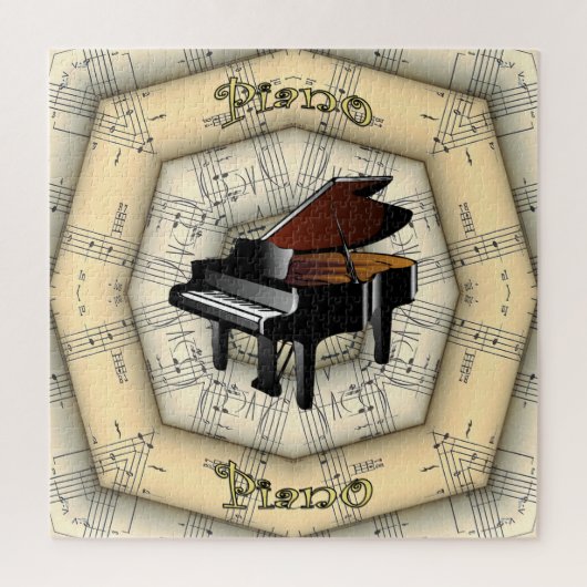 Piano ~ Strange Musical Design ~ Unique ~ Puzzle (Vertikal)