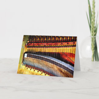 "Piano-Streichungen", digital verändert Rusty Old  Karte