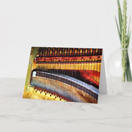 "Piano-Streichungen", digital verändert Rusty Old Karte (Vorderseite)