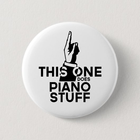 Piano Stuff - Funny Piano Music Button (Vorderseite)