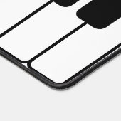 Piano-Tastatur, schwarz-weiß-Jumbo-Neuigkeiten-Tas Schreibtischunterlage (Ecke)