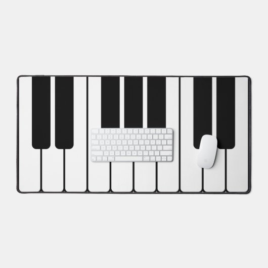 Piano-Tastatur, schwarz-weiß-Jumbo-Neuigkeiten-Tas Schreibtischunterlage (Tastatur & Maus)