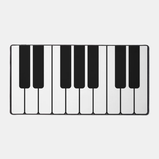Piano-Tastatur, schwarz-weiß-Jumbo-Neuigkeiten-Tas Schreibtischunterlage (Vorderseite)