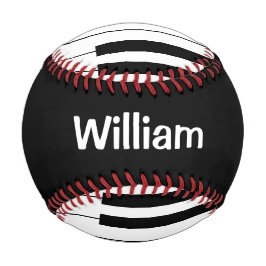 Piano-Tasten in Schwarz und Weiß mit eigenem Namen Baseball