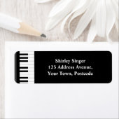 Piano-Tasten in Schwarzweiß (Insitu)