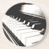 Piano-Tasten-Makro Sandstein Untersetzer (Vorne)