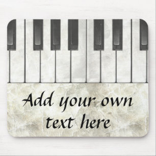 Piano-Tasten und Pergament-Mauspad Mousepad