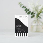 Piano Teacher Business Card Visitenkarte (Stehend Vorderseite)