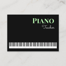 Piano Teacher Moderner Tutor für Keyboard Music Visitenkarte