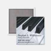 Piano Teacher Promotion Magnet (Vorderseite/Rückseite)
