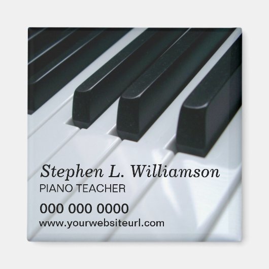 Piano Teacher Promotion Magnet (Vorne)