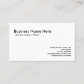 Piano Techniker Piano Tuner - elegant und elegant Visitenkarte (Rückseite)