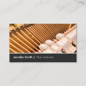 Piano Techniker Piano Tuner - elegant und elegant Visitenkarte (Vorderseite)