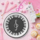 Piano-Teller Individualisierbare Party-Konzert-Erw Pappteller (Party)
