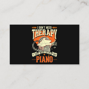 Piano Therapie Piano Player Pianist 3 Visitenkarte