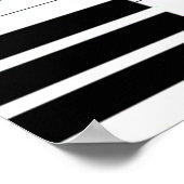 Piano Treble Clef Poster (Ecke)