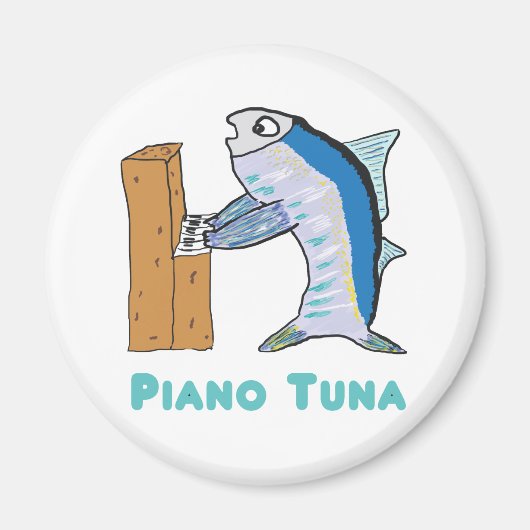 Piano Tuner (Piano Tuna) Magnet (Vorne)