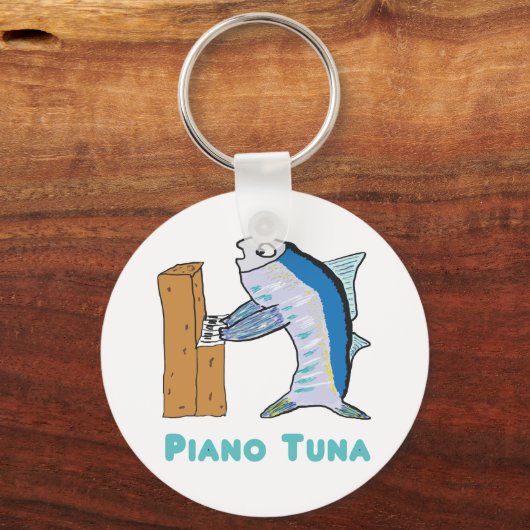 Piano Tuner (Piano Tuna) Schlüsselanhänger (Vorderseite)