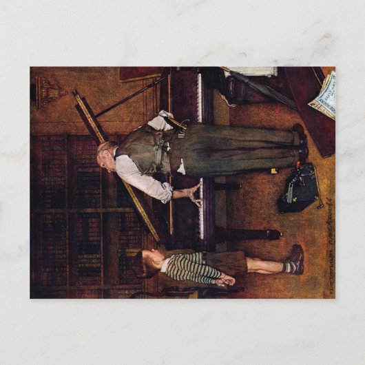 Piano Tuner Postkarte (Vorderseite)