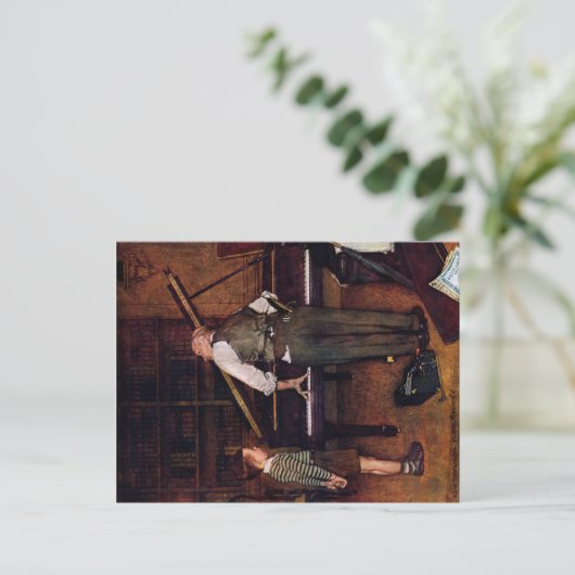 Piano Tuner Postkarte (Stehend Vorderseite)