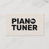 Piano Tuner & Technician Visitenkarte (Vorderseite)