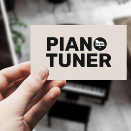Piano Tuner & Technician Visitenkarte