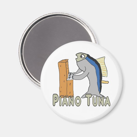 Piano Tuner (Thunfisch) Magnet (Vorderseite/Rückseite)
