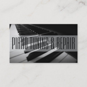 Piano Tuning & Repair Music Instructor Business Visitenkarte
