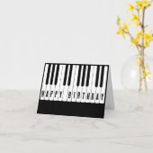 Piano tuts Happy Birthday Karte (Gelbe Blume)