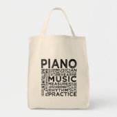 Piano Typografie Tragetasche (Vorne)