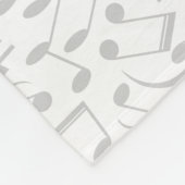 Piano und Musik zeichnen rote Fleecedecke (Ecke)