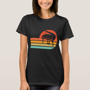 Piano Vintage Musik Keyboard Retro Pianist T-Shirt