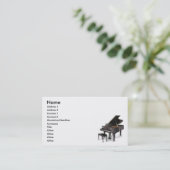 Piano-Visitenkarte Visitenkarte (Stehend Vorderseite)