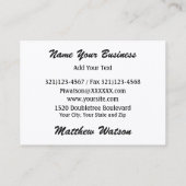 Piano W/O Skyline - SRF Visitenkarte (Rückseite)