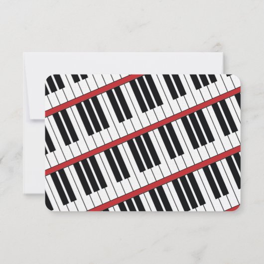 Piano Wedding RSVP (Rückseite)